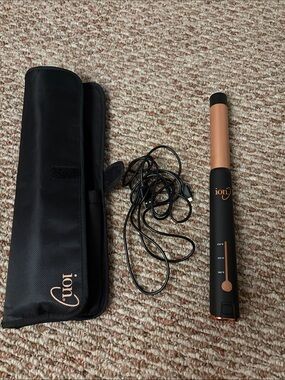 Ion 1”Ceramic Curling Wand - Black & Rose Gold